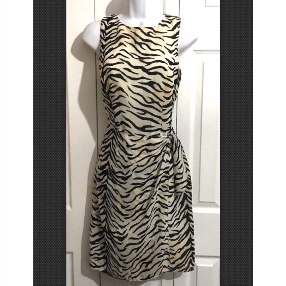 DAVID WARREN Sheath Wrap Dress Size 4
